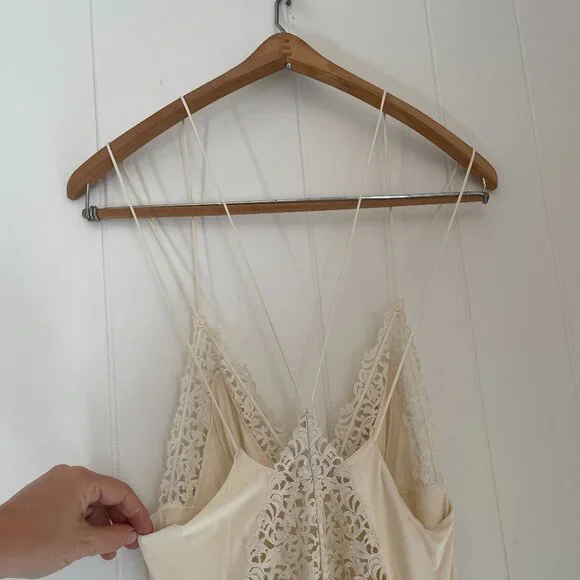 La Perla Petit Macramé Full-Length Slip • Frastaglio Lace • Size M - Picture 7 of 15